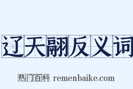 辽天翮反义词是什么意思的图片